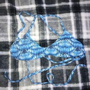Pakaloha Blue Tie-Dye Bikini Top